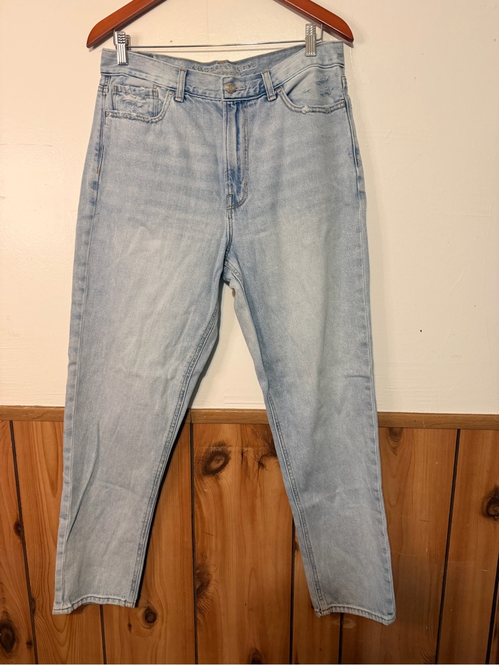 American Eagle Outfitters Light Blue Straight Leg Jeans